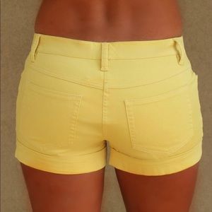 NWT: Yellow Kenzie Shorts (Sizes 4 & 6)